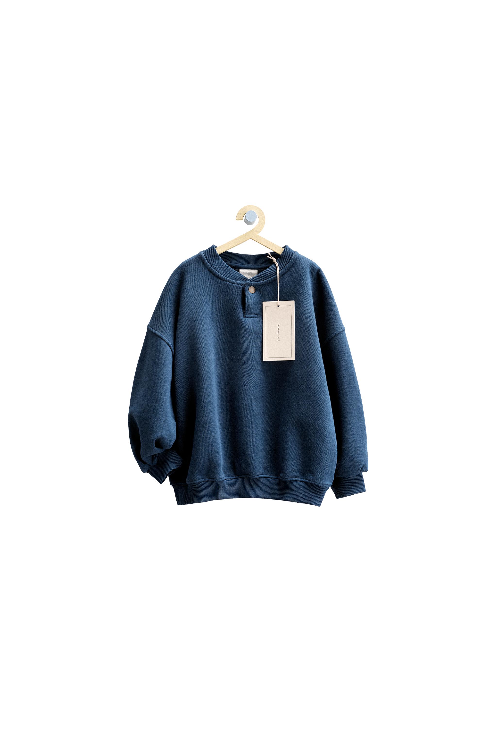 ZARA TIMELESS - 無地スウェットシャツ - ネイビーブルー | ZARA Japan
