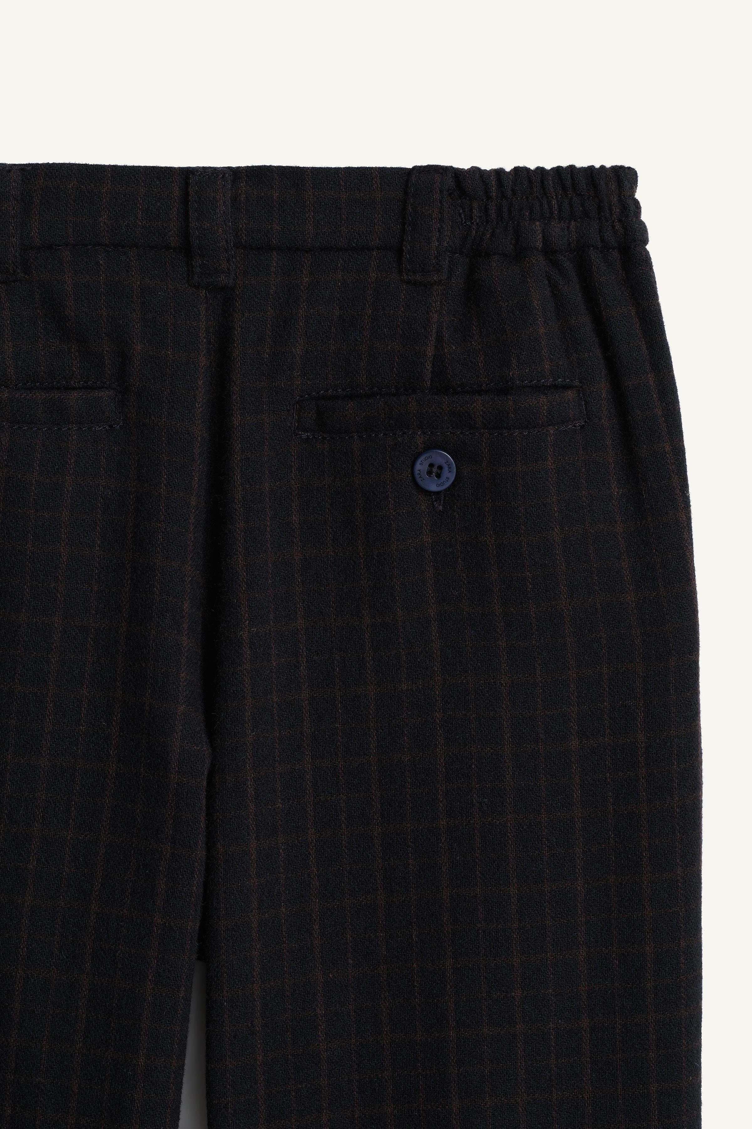 LIMITED EDITION PLAID WOOL CHINO PANTS