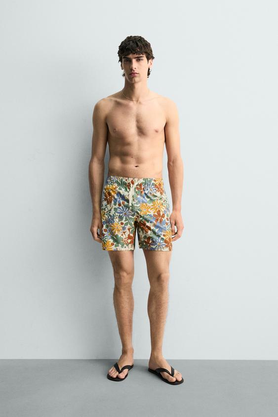 LONG FLORAL PRINT SWIMSUIT from Zara - $39.90