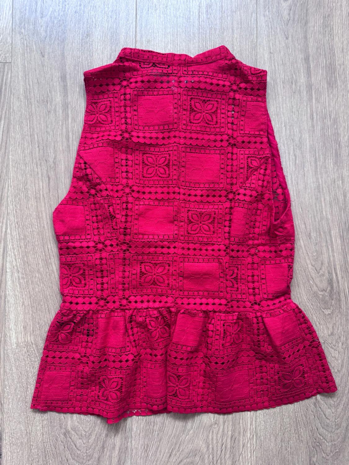 GUIPURE LACE TOP WITH FROG FASTENING - Image 3