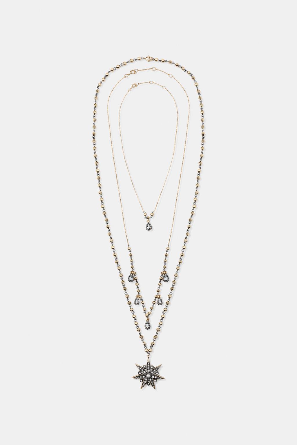 PACK OF 3 CRYSTAL STAR NECKLACES - image 2