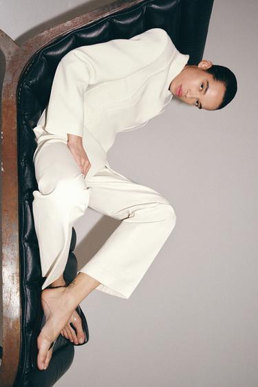 Zara VINYL STRAP SANDALS - Transparent