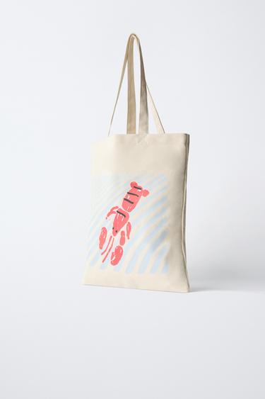 SAC SHOPPER HOMARD - Blanc écru de Zara - Image 1
