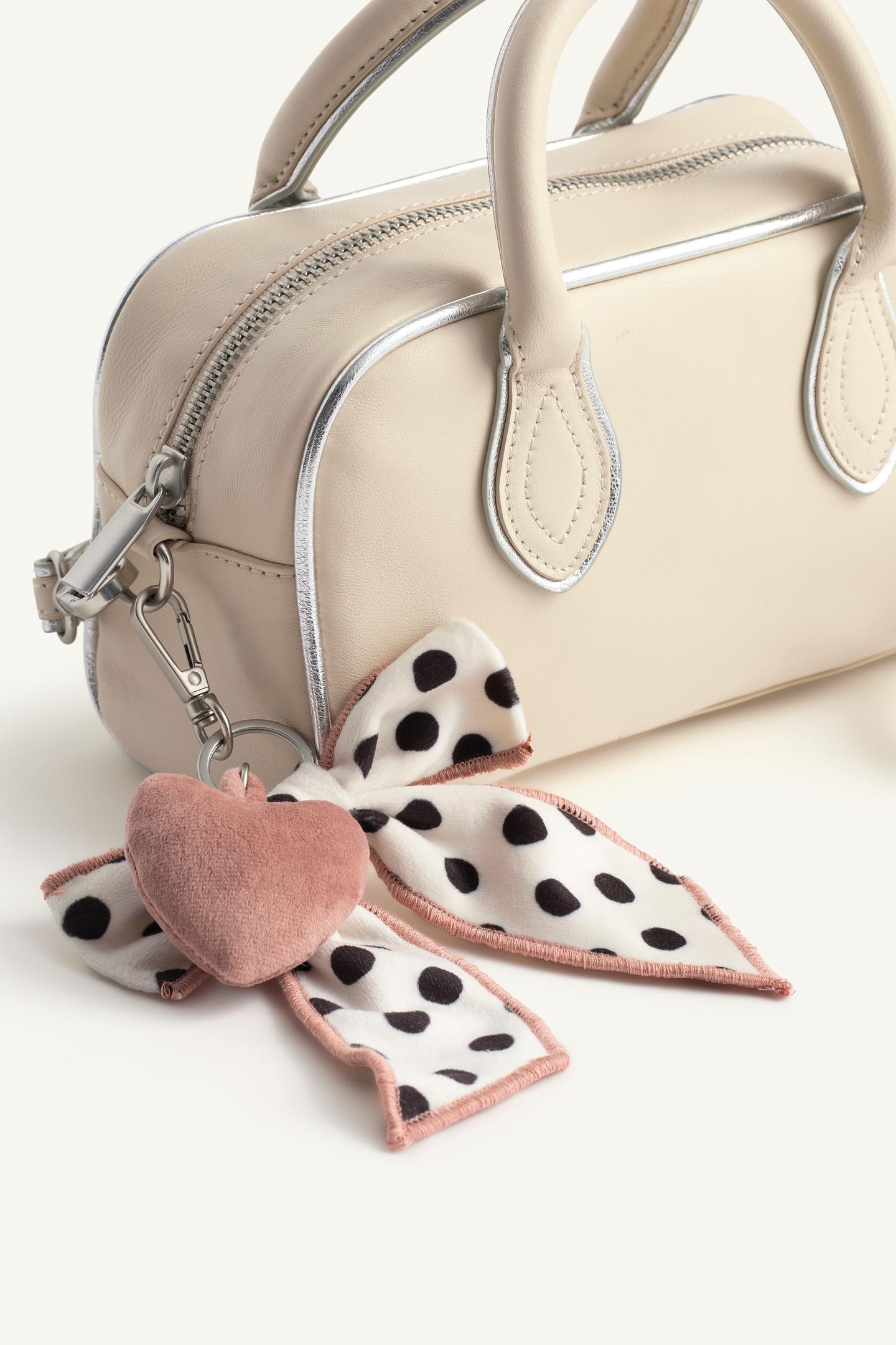 Детская сумка Zara Limited Edition Leather Charm, цвет: Молочный белый — фото 7
