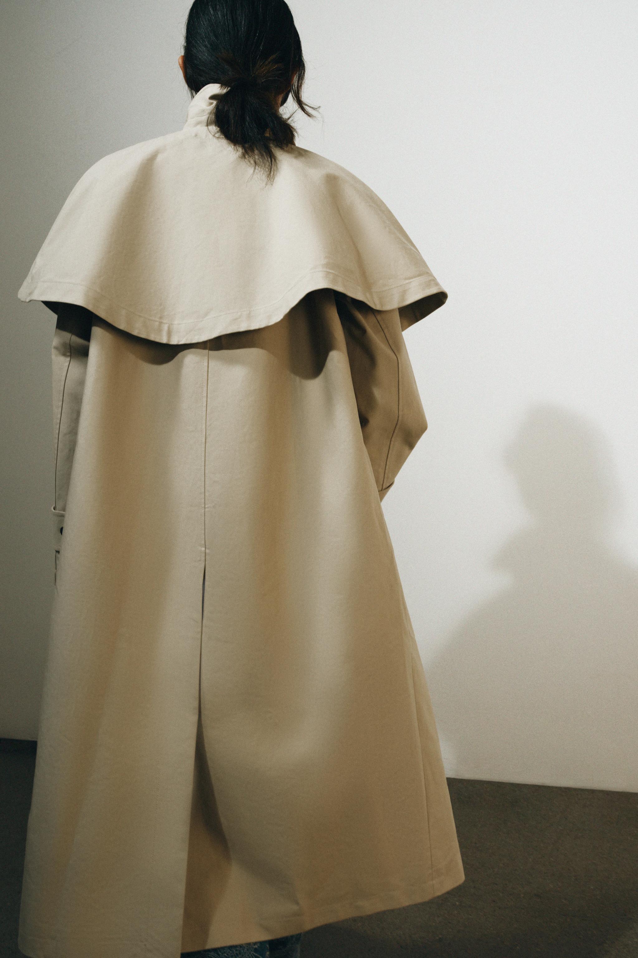 ZW COLLECTION CAPE TRENCH COAT