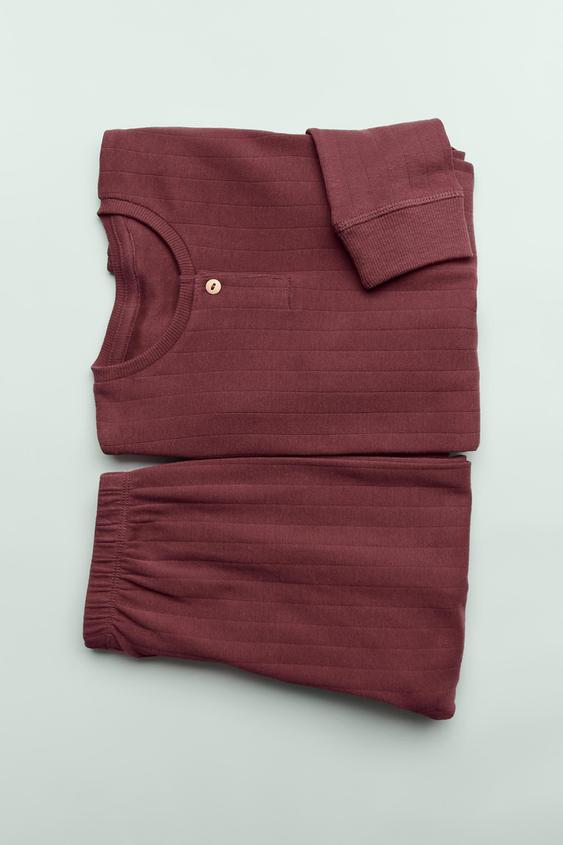 AGES 2-14/PLAIN HENLEY PYJAMAS | ZARA Spain