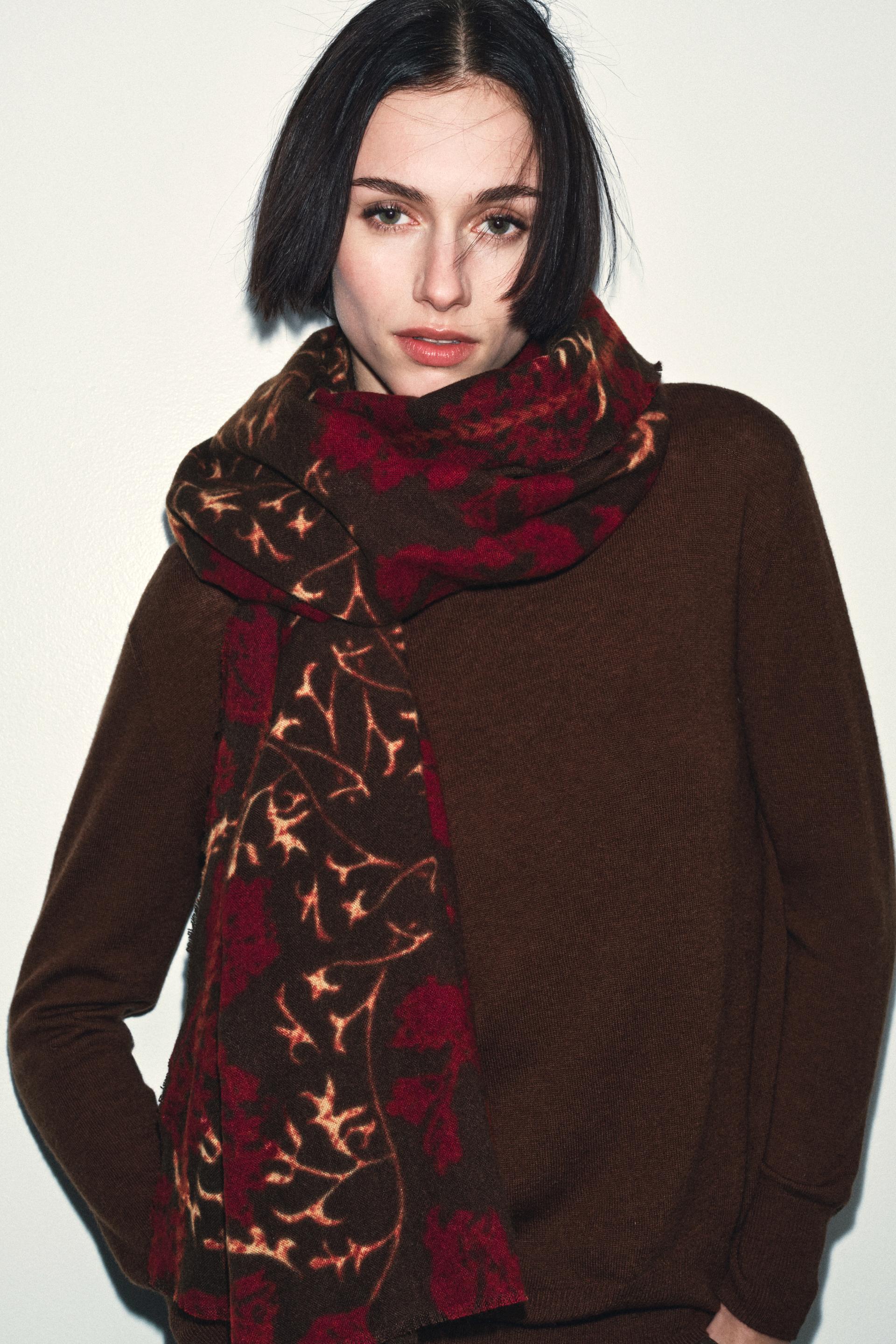 Floral Print Scarf