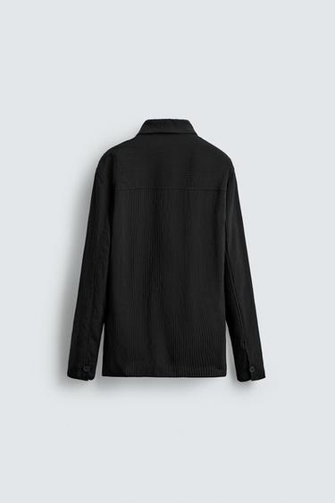CHEMISE KIMONO STRUCTURÉE - Noir de Zara - Image 7