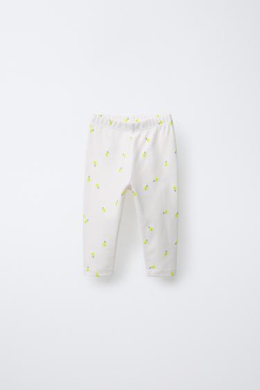 LEMON PRINT LEGGINGS - Oyster-white by Zara - Image 0