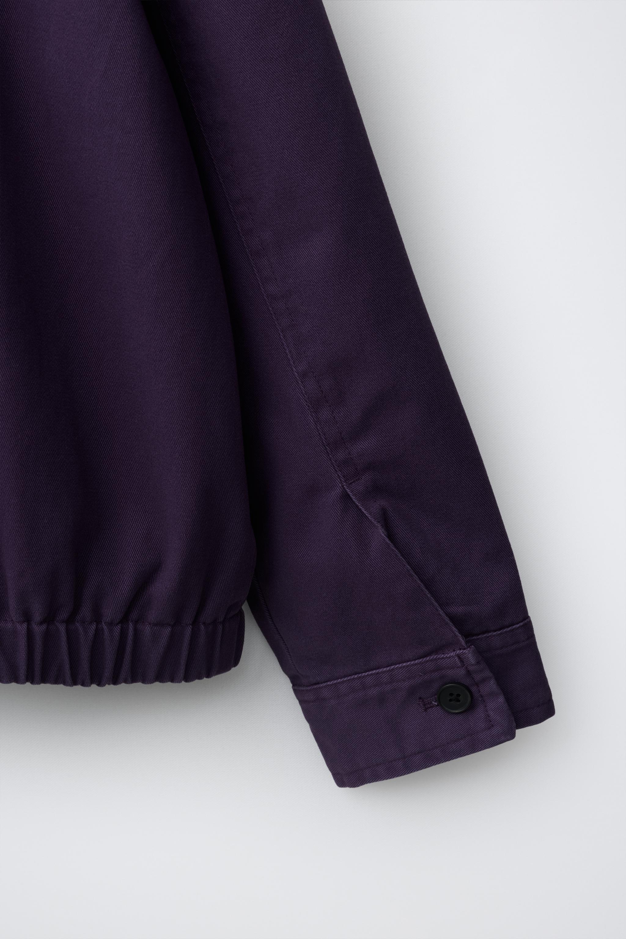 WASHED-EFFECT TWILL JACKET