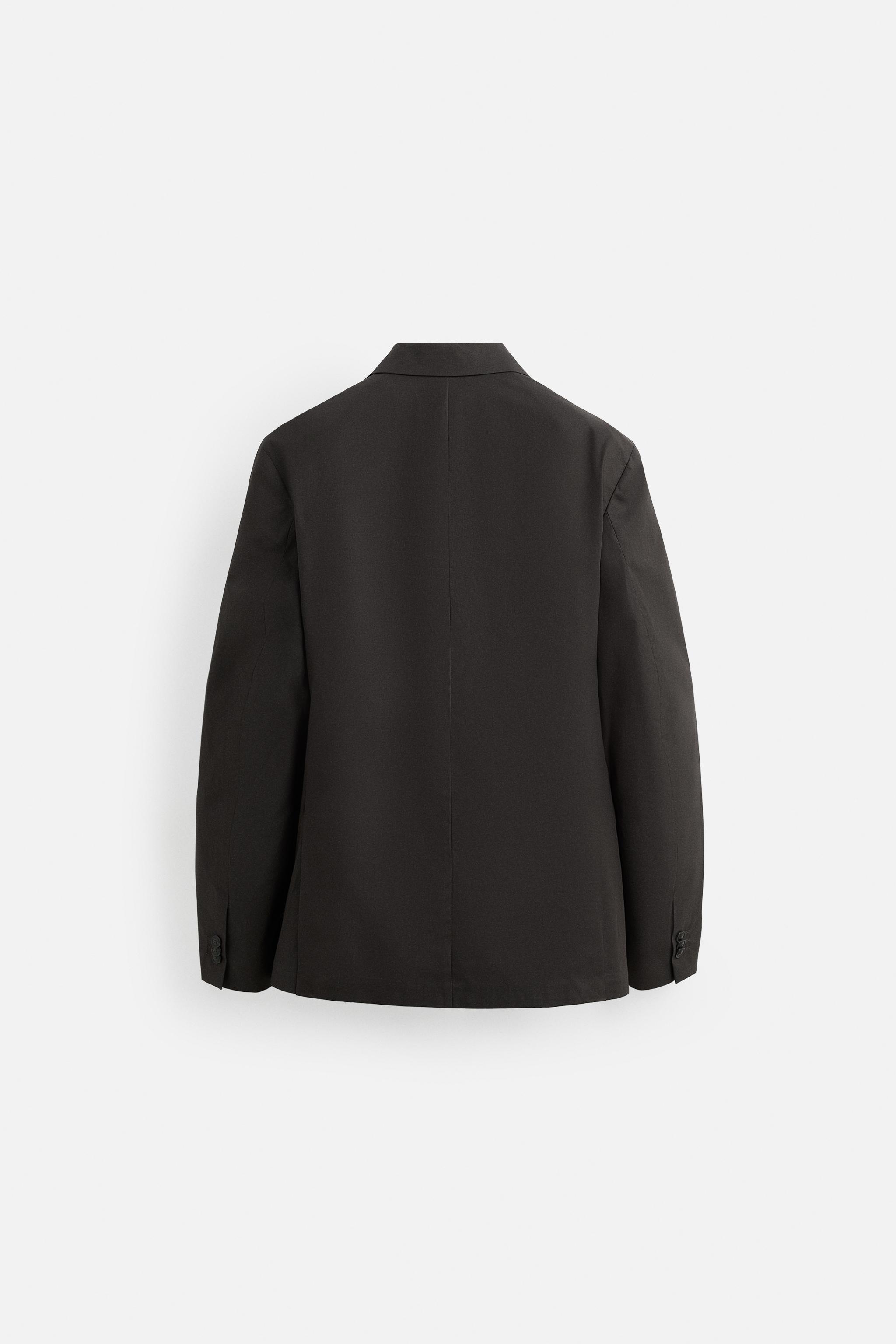 ワックス加工スーツブレザー - ブラウン | ZARA Japan / 日本