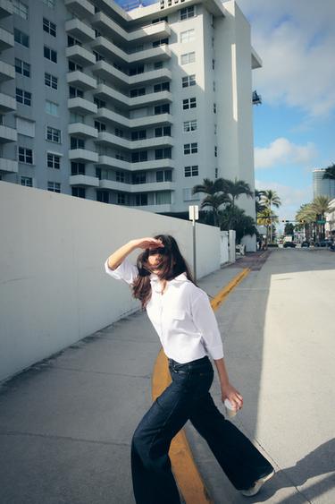 SHORT OXFORD SHIRT - White by Zara - Image 0