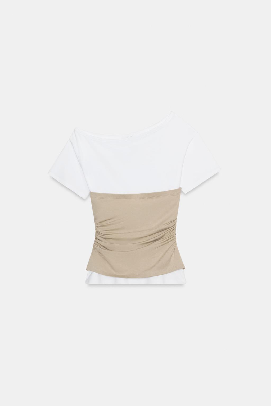 ASYMMETRIC RUCHED TOP - image 2