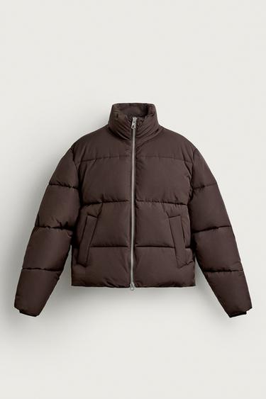 WATER-REPELLENT PADDED JACKET - Brown by Zara