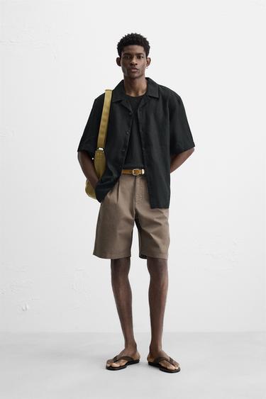 SKJORTE I 100% HØR - Sort fra Zara