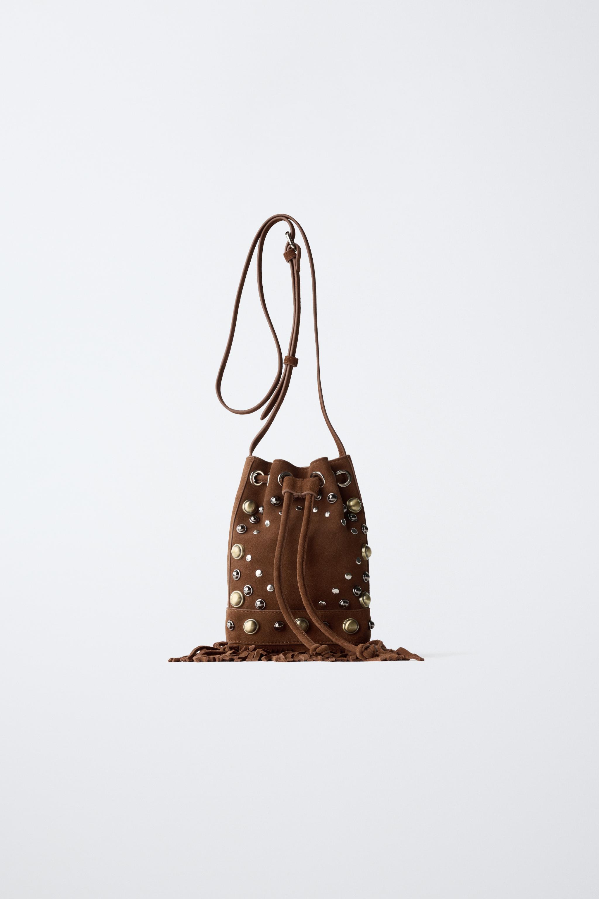 BOURSE EN CUIR À FRANGES