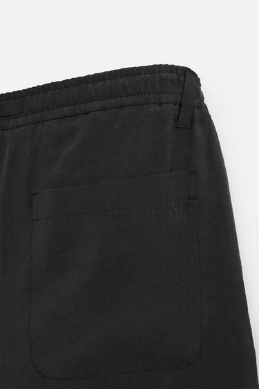 BERMUDA REGULAR FIT COURTE - Noir de Zara - Image 9