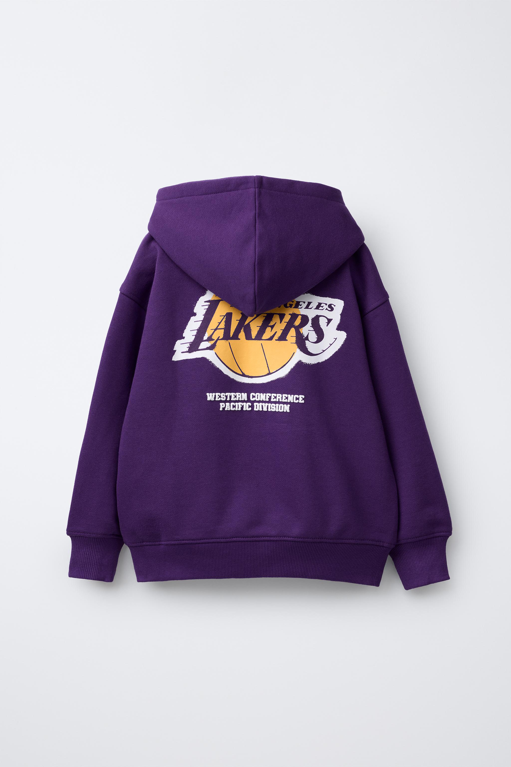LOS ANGELES LAKERS NBA HOODIE Purple ZARA United States