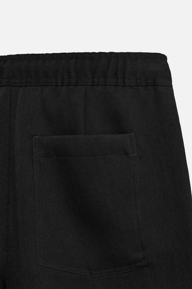 BERMUDA FLUIDE PLIS - Noir de Zara - Image 9