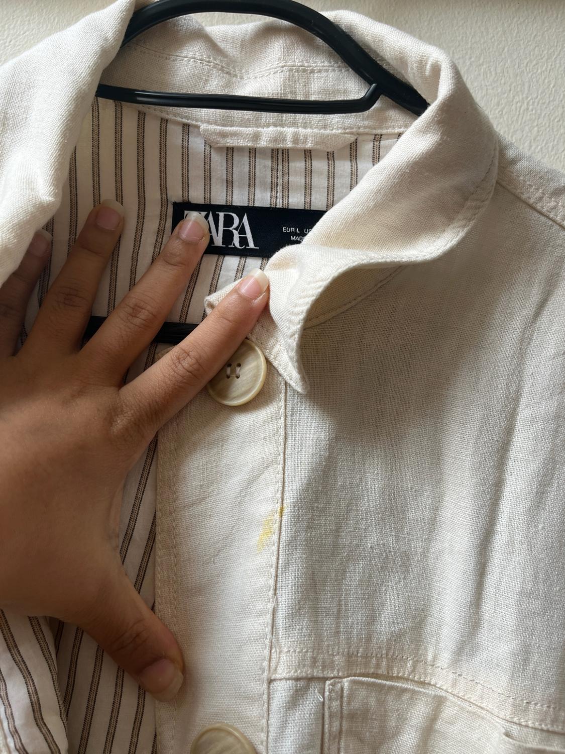 LINEN BLEND CROPPED JACKET - Image 4