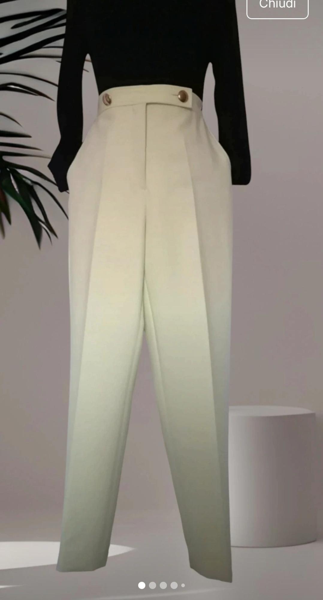 PANTALONI LUNGHI BOTTONI ORO - Image 2