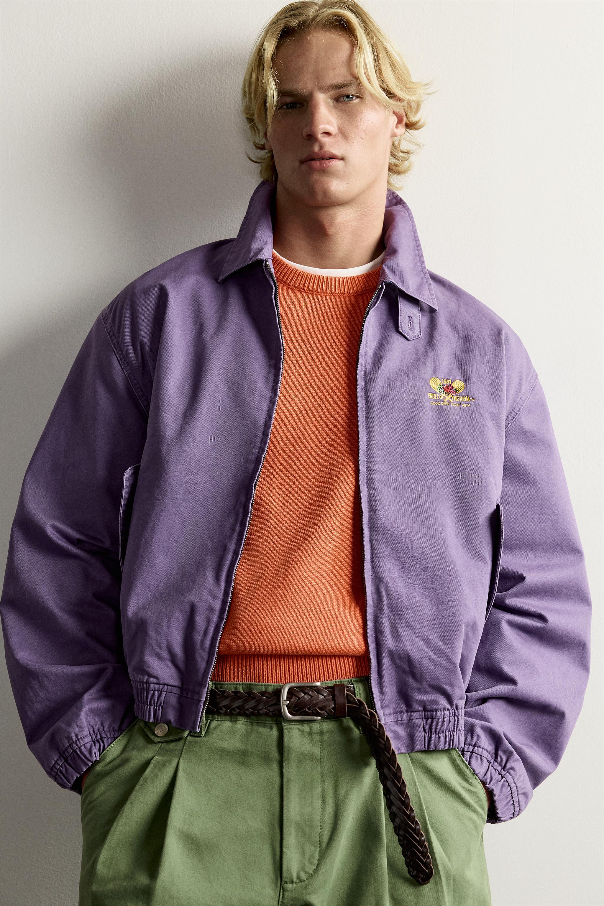 BLOUSON EN COTON BRODÉ FRUIT OF THE LOOM™