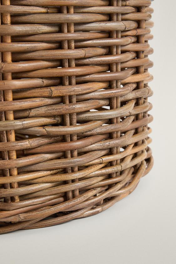 CORBEILLE ROTIN RONDE - Beige clair de Zara - Image 3