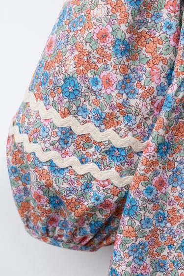 WAVY FLORAL DRESS - Multicoloured by Zara - Image 2