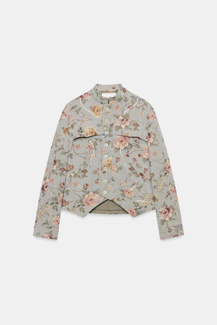 Blazer de jacquard colección ZW 7