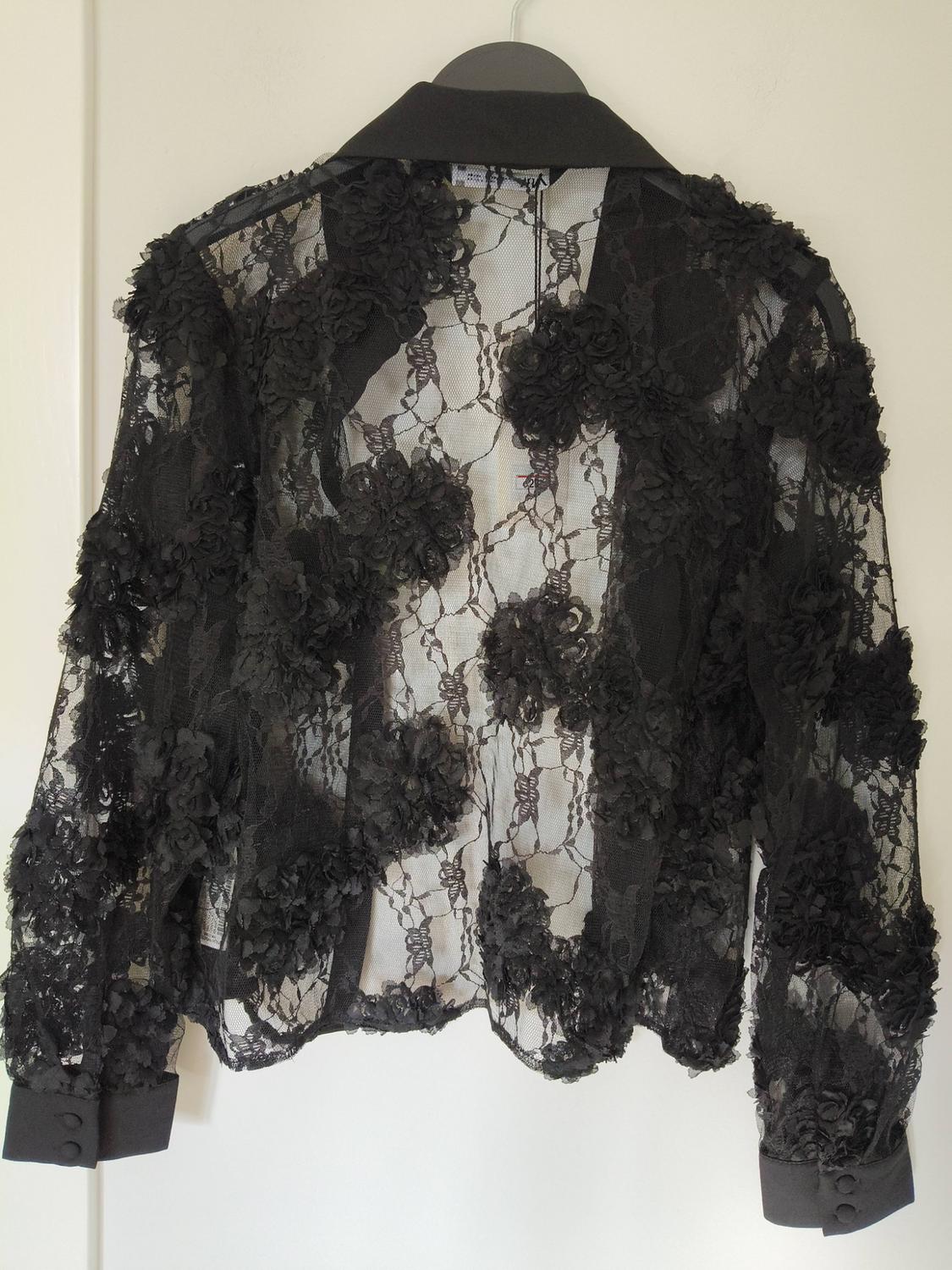 SEMI-SHEER TEXTURED TULLE SHIRT - Image 2