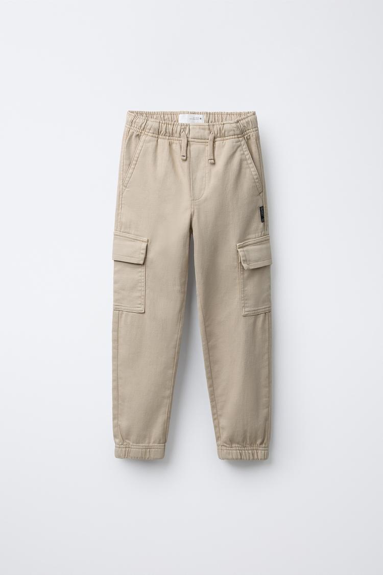 SOFT CARGO JOGGERS Light beige ZARA New Zealand