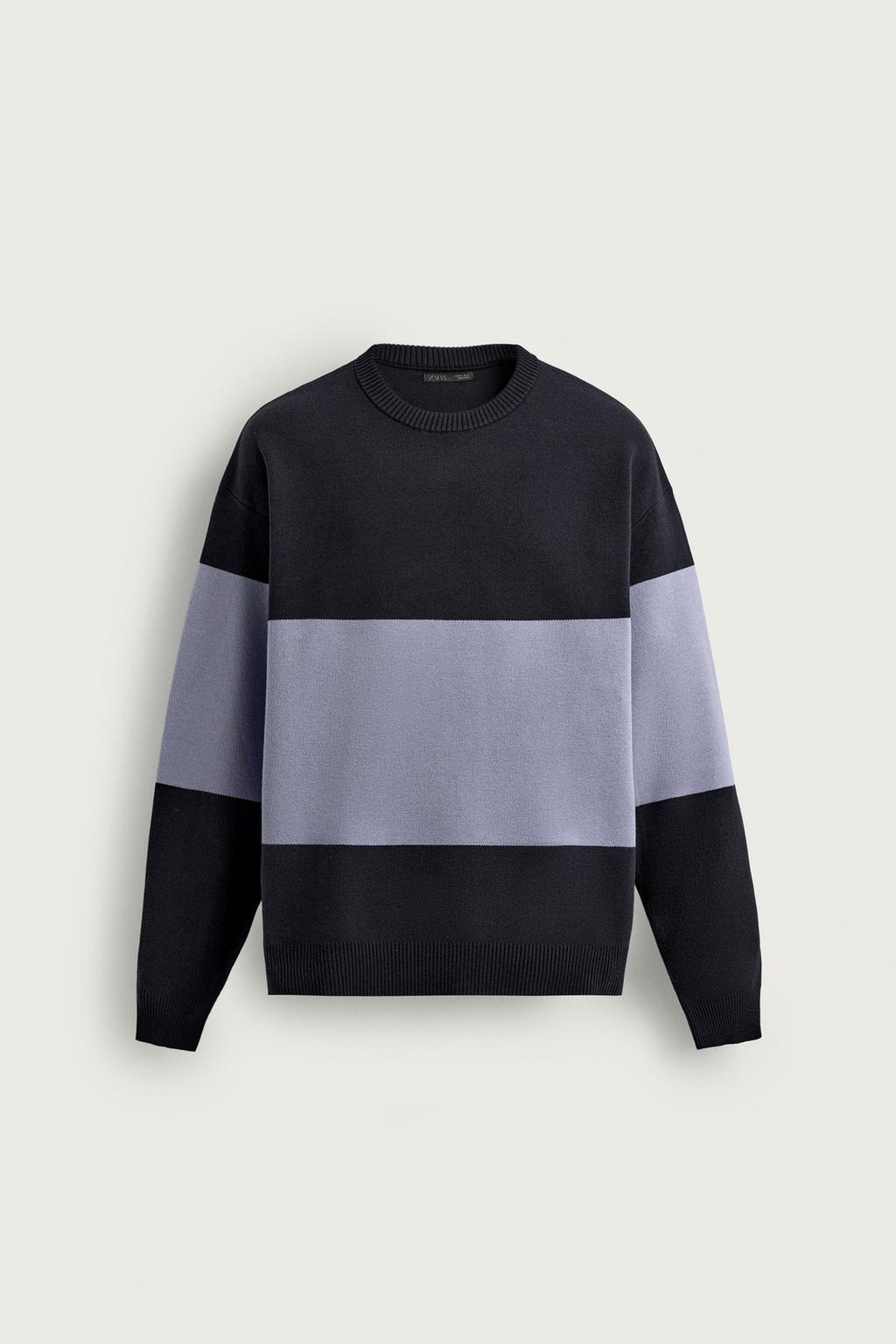 COLOUR BLOCK RELAXED FIT JUMPER