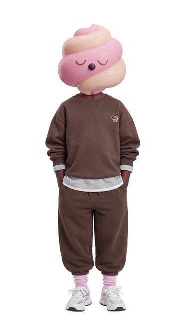 SOLID JOGGER PANTS — Dark brown 1