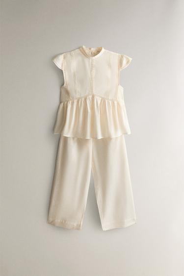 TOP DENTELLE - Écru de Zara - Image 3