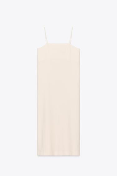 ZW COLLECTION MINIMAL STRAPPY DRESS - Oyster-white by Zara - Image 5