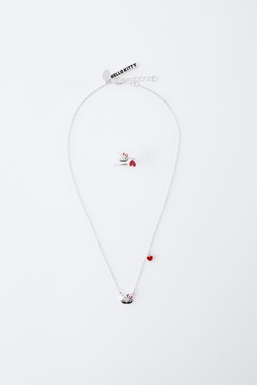 HELLO KITTY © NECKLACE AND RING PACK - Silver by Zara - Image 3