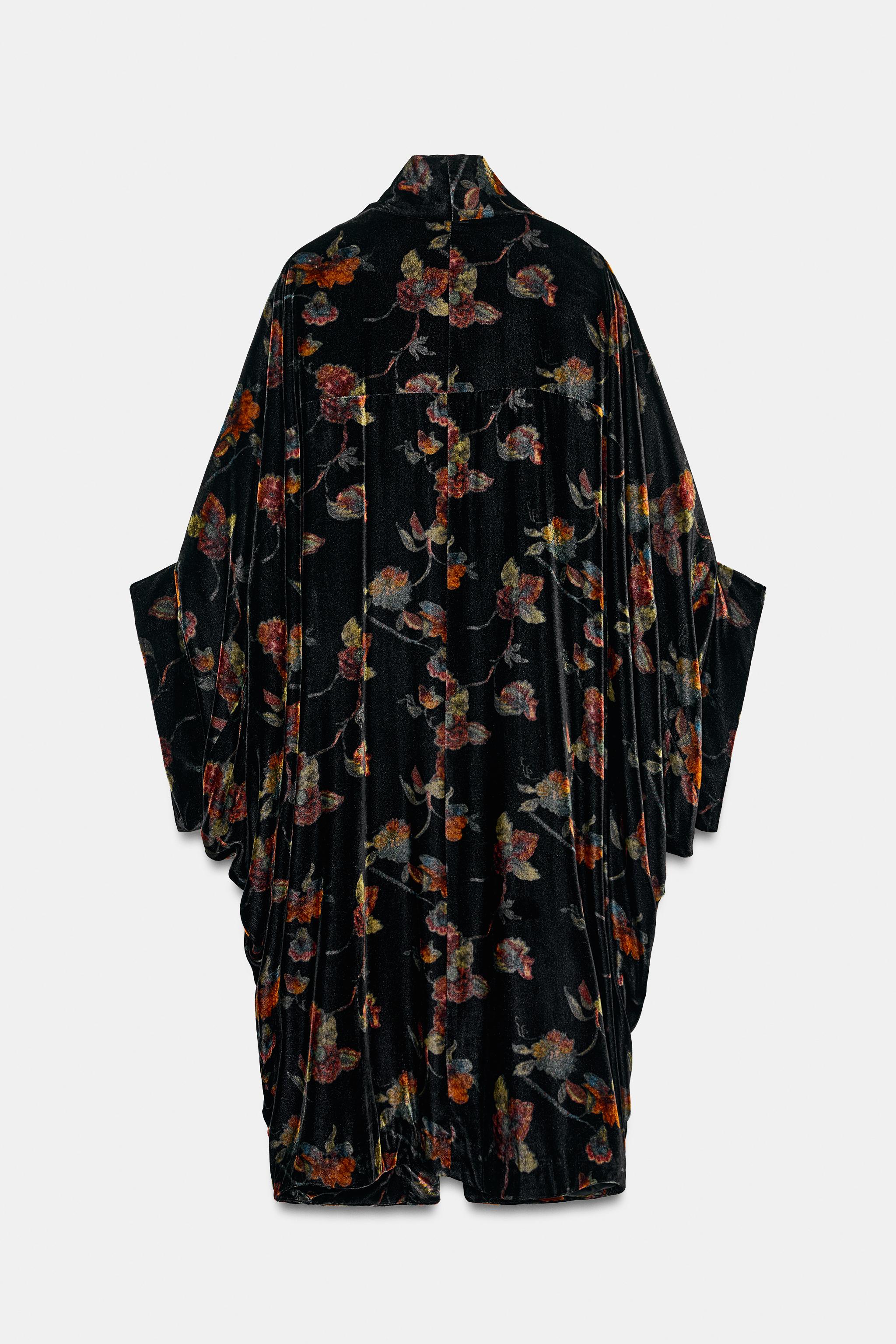 ZW COLLECTION PRINTED VELVET COAT