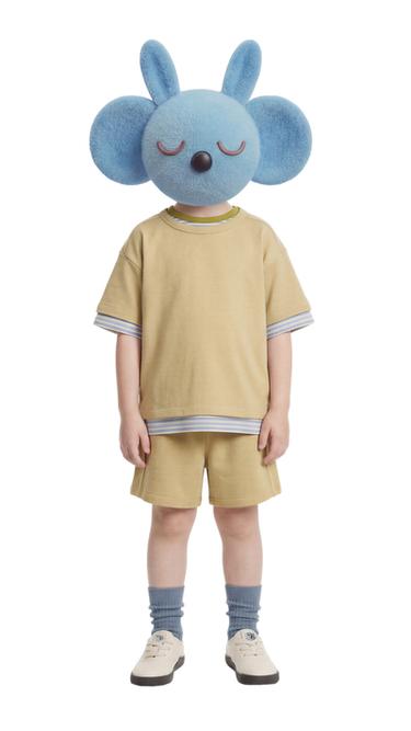 PLAIN T-SHIRT AND BERMUDA SHORTS SET - Mustard by Zara