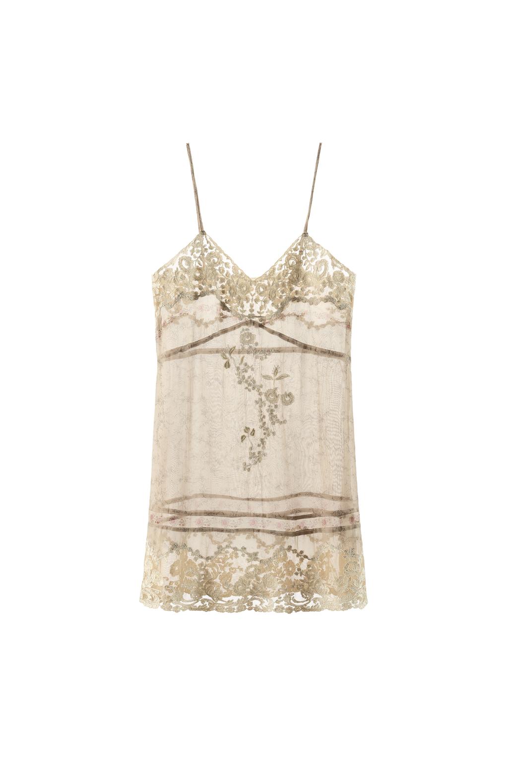 PRINTED ORGANZA DRESS WITH EMBROIDERY - image 3