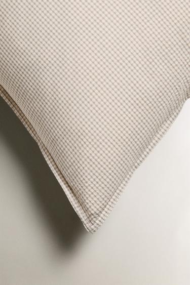 CHILDREN'S SEERSUCKER PILLOWCASE - Greyish by Zara - Image 3