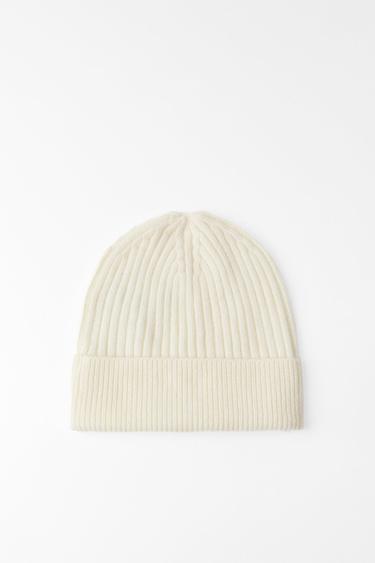 SKI COLLECTION BEANIE WITH WOOL AND CASHMERE - Ecru by Zara - Image 1