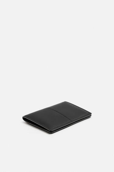 NAPPA LEATHER CARD HOLDER - Black by Zara - Image 1