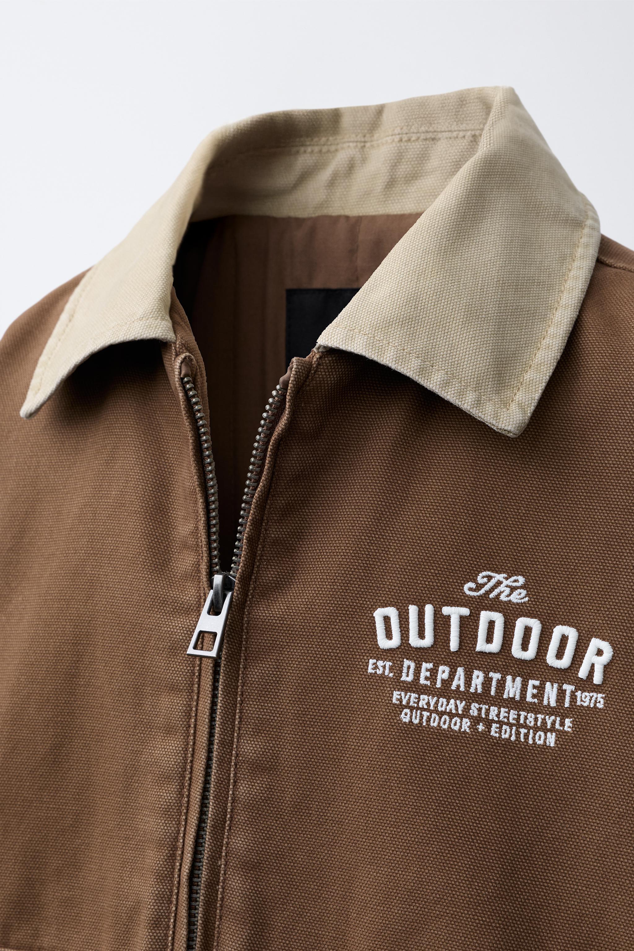 BLOUSON COL EN CONTRASTE