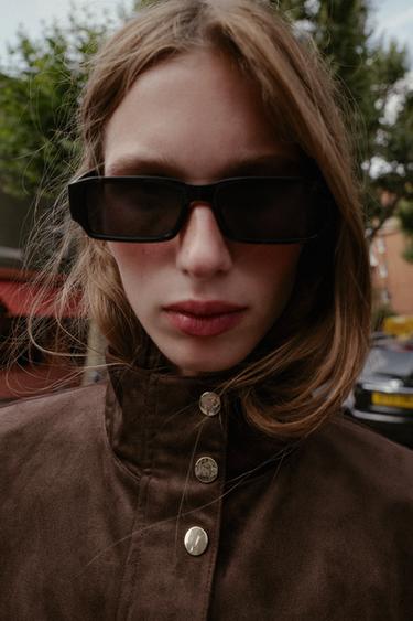 BLOUSON EFFET DAIM - Marron de Zara - Image 5