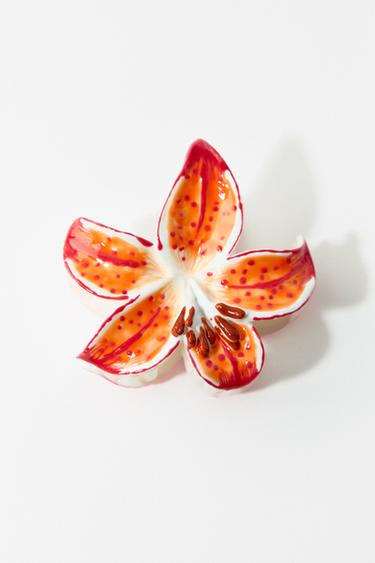 Zara FLOWER HAIR CLIP - Orange