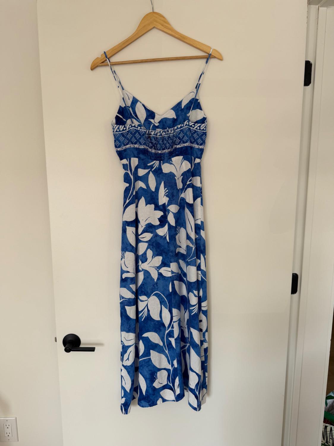 VESTIDO ESTAMPADO CON LINO - Image 2