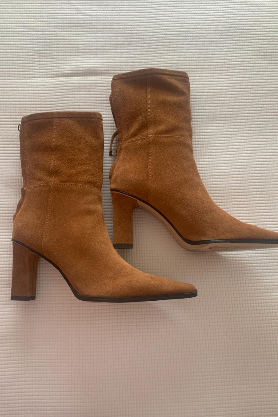 BOTINES CAMEL TACÓN ANTE - Image 2