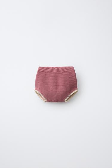 BRAGUITA PUNTO LINKS PUNTILLA CONTRASTE - Rosado de Zara - Imagen 0