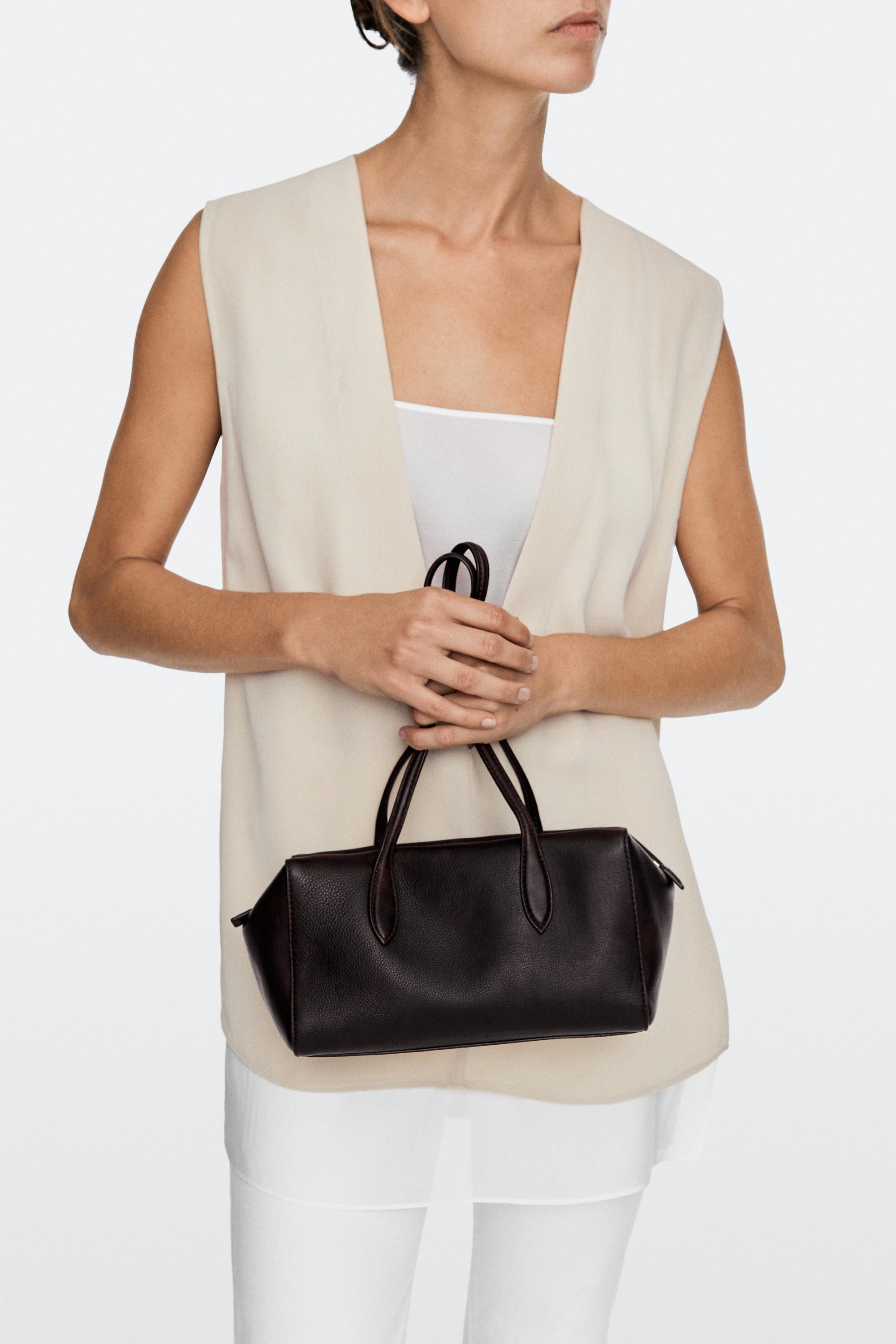 Nappa leather mini satchel