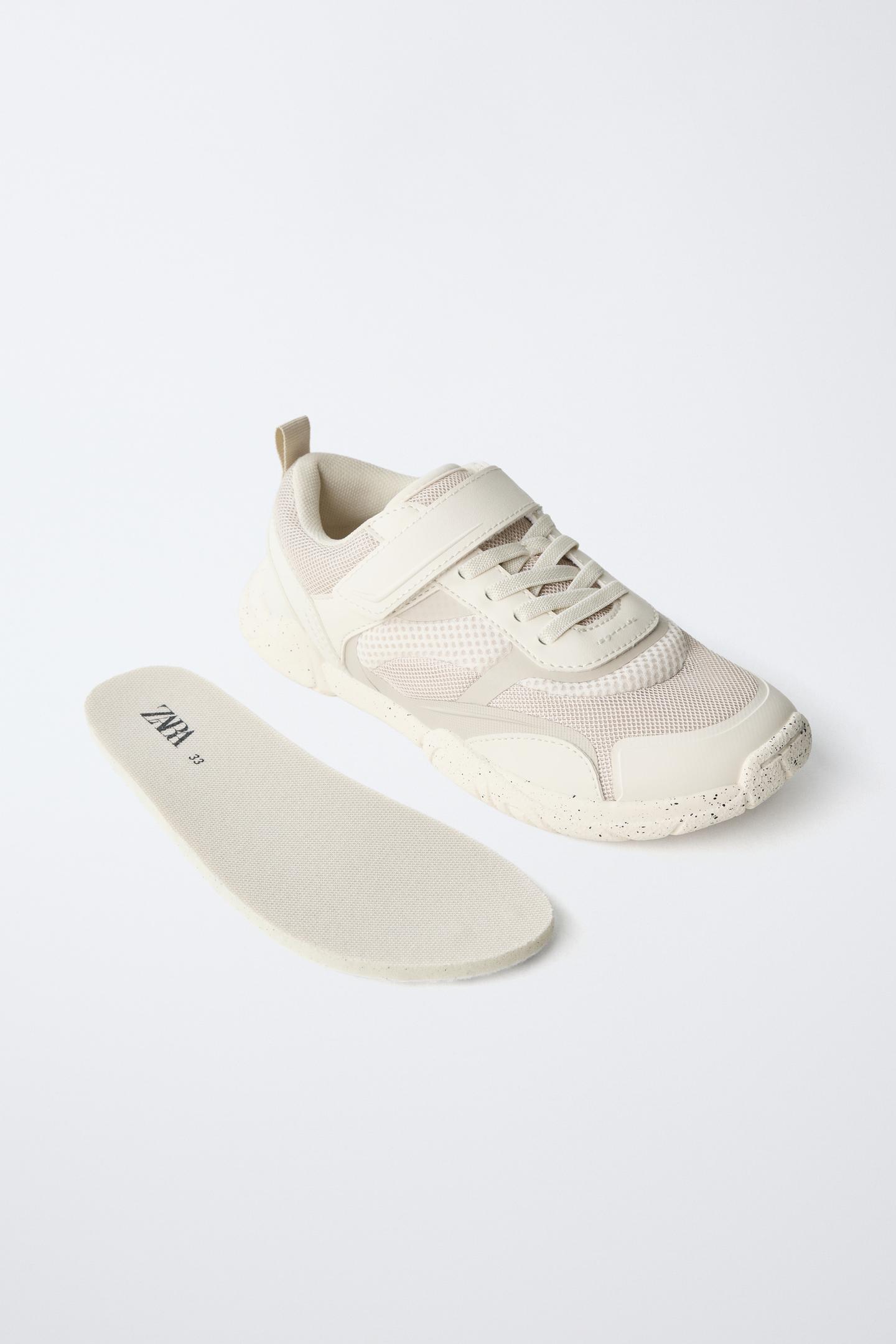 Детские кроссовки Zara Barefoot, цвет: Молочный белый — фото 4